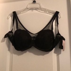 Sexy black lace bra